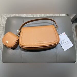 NWT- Lululemon Cactus "Leather" Mini Crossbody Bag With AirPod Holder